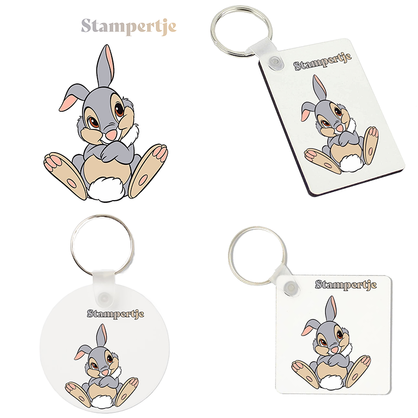 (image for) Sleutelhanger - Bambi - Stampertje 1