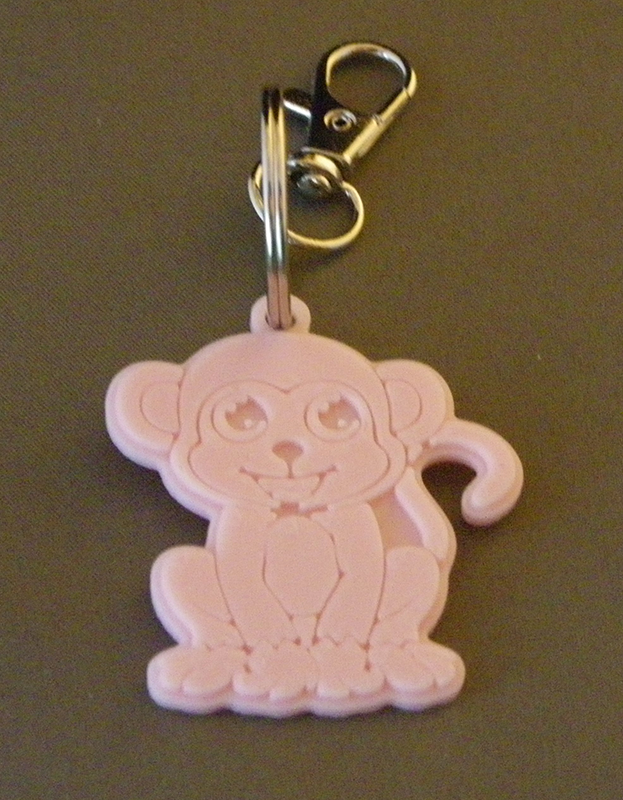 (image for) 3D Prints - Aap Sleutelhanger 4 - Kersenroze (Sakura Pink)