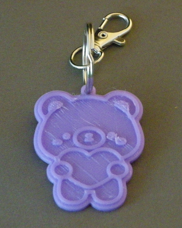 (image for) 3D Prints - Beer Sleutelhanger 4 - Paars (Purple)