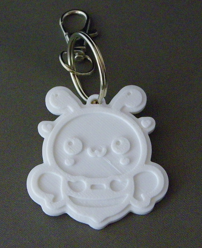 (image for) 3D Prints - Bij Sleutelhanger 2 - Wit (White)