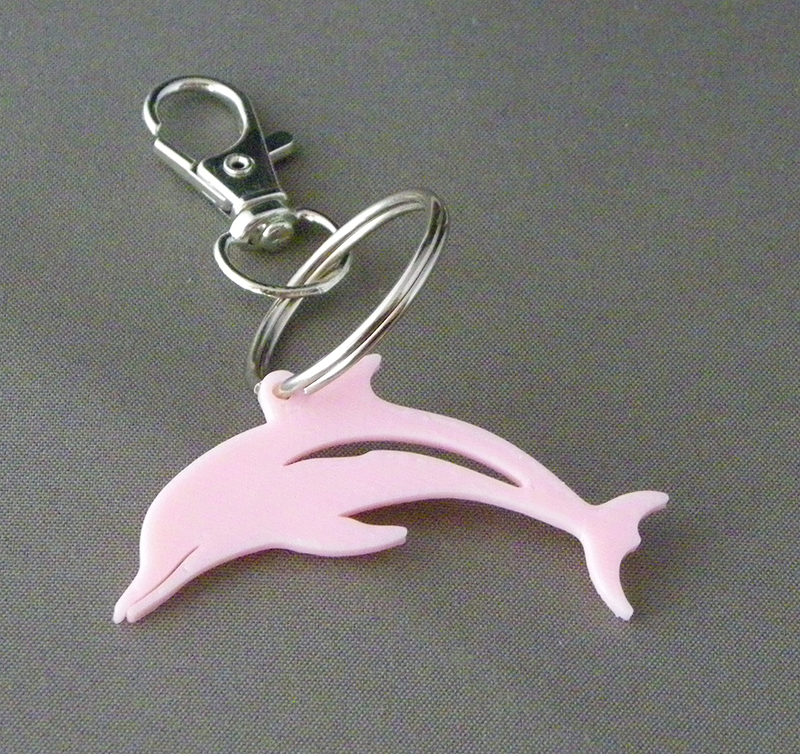 (image for) 3D Prints - Dolfijn Sleutelhanger 3 - Kersenroze (Sakura Pink)