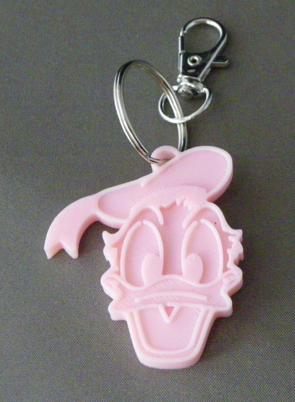 (image for) 3D Prints - Donald Duck Sleutelhanger 1 - Kersenroze (Sakura Pink)