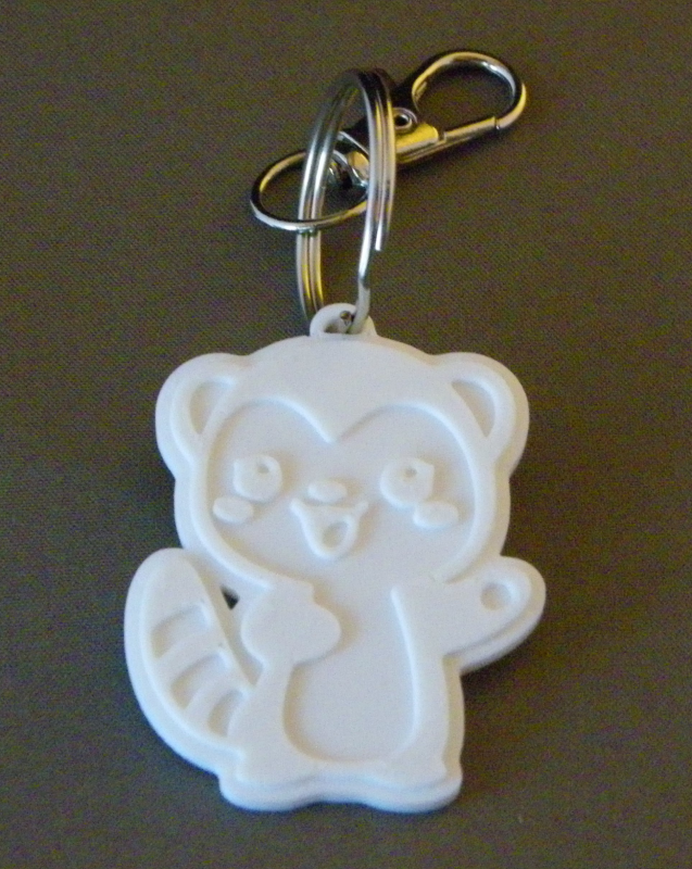 (image for) 3D Prints - Fret Sleutelhanger 1 - Wit (White)
