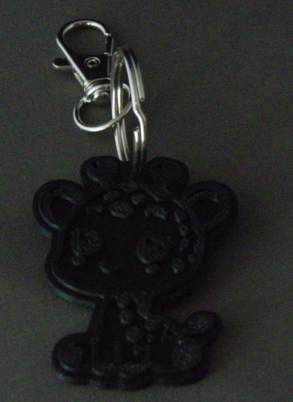 (image for) 3D Prints - Giraffe Sleutelhanger 1 - Zwart (Black)