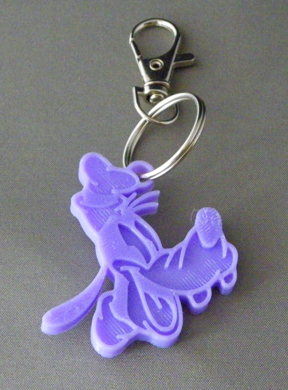 (image for) 3D Prints - Goofy Sleutelhanger 1 - Paars (Purple)