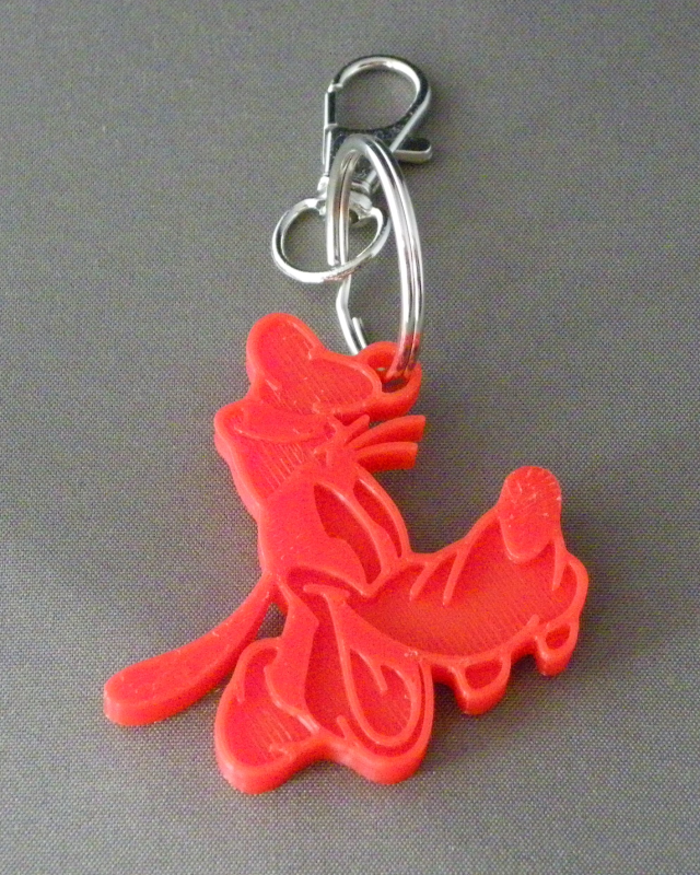 (image for) 3D Prints - Goofy Sleutelhanger 1 - Rood (Red)