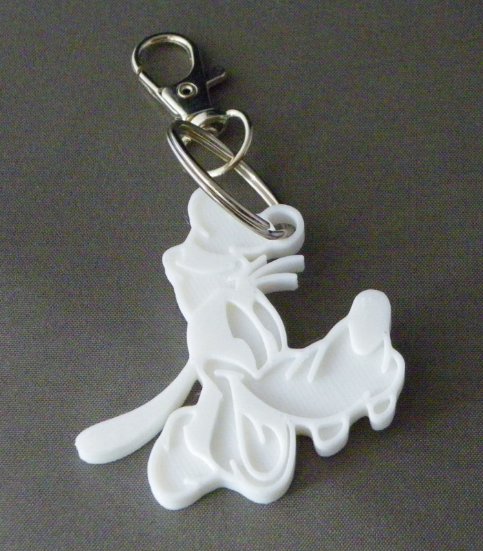 (image for) 3D Prints - Goofy Sleutelhanger 1 - Wit (White)