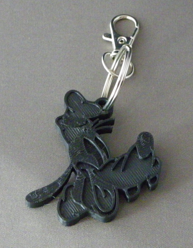 (image for) 3D Prints - Goofy Sleutelhanger 1 - Zwart (Black)
