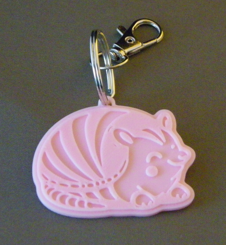 (image for) 3D Prints - Gordeldier Sleutelhanger 1 - Kersenroze (Sakura Pink)