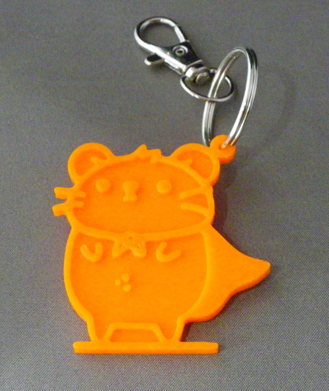(image for) 3D Prints - Hamster Sleutelhanger 1 - Zonnig Oranje (Sunny Orange)