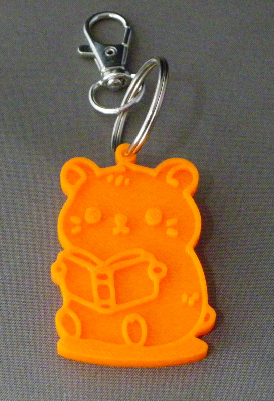(image for) 3D Prints - Hamster Sleutelhanger 3 - Zonnig Oranje (Sunny Orange)