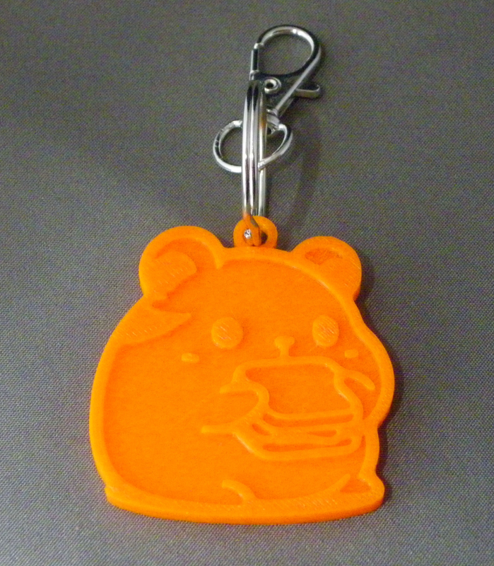 (image for) 3D Prints - Hamster Sleutelhanger 6 - Zonnig Oranje (Sunny Orange)