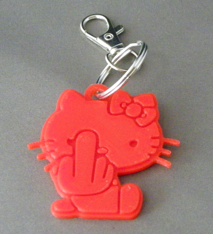(image for) 3D Prints - Hello Kitty Sleutelhanger 1 - Rood (Red)
