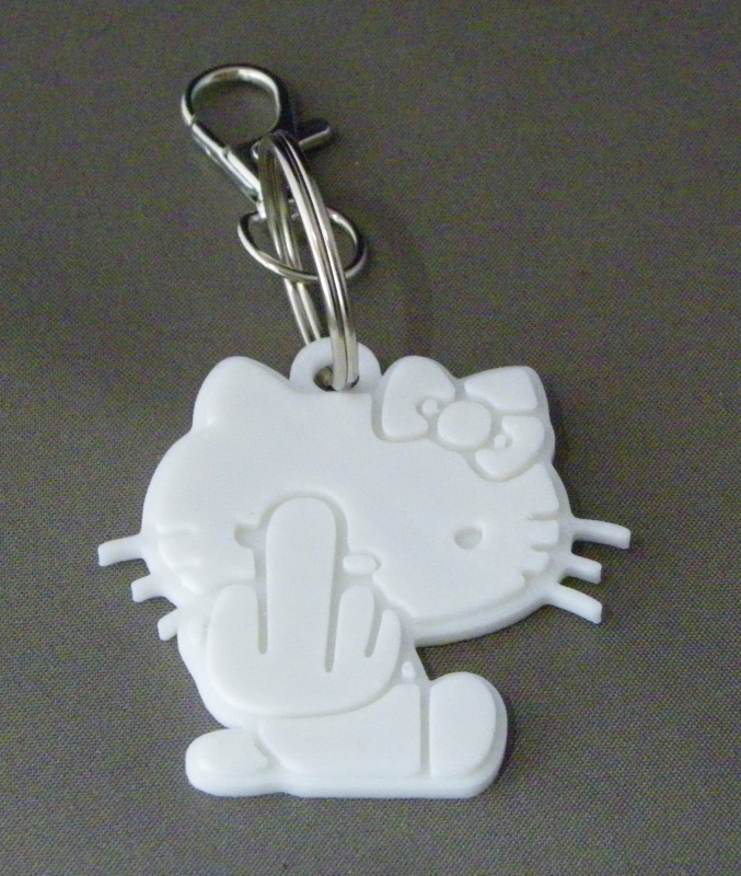 (image for) 3D Prints - Hello Kitty Sleutelhanger 1 - Wit (White)