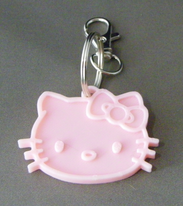 (image for) 3D Prints - Hello Kitty Sleutelhanger 2 - Kersenroze (Sakura Pink)