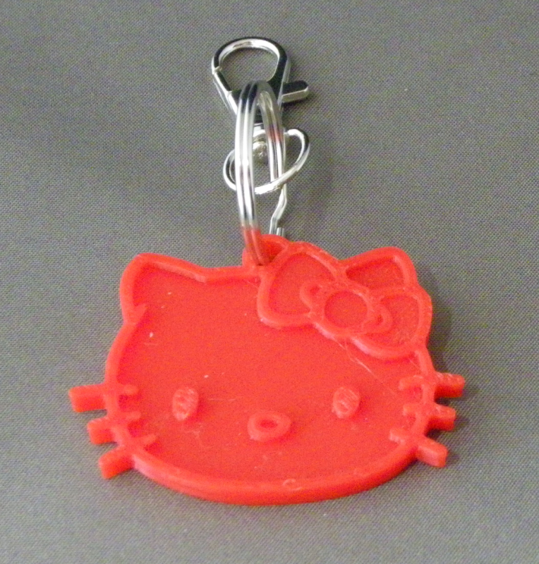 (image for) 3D Prints - Hello Kitty Sleutelhanger 2 - Rood (Red)