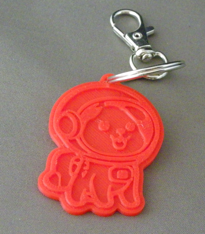 (image for) 3D Prints - Hond Sleutelhanger 1 - Rood (Red)