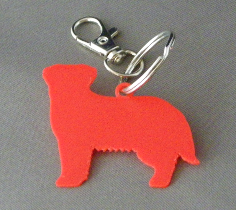 (image for) 3D Prints - Hond Sleutelhanger 23 - Rood (Red)
