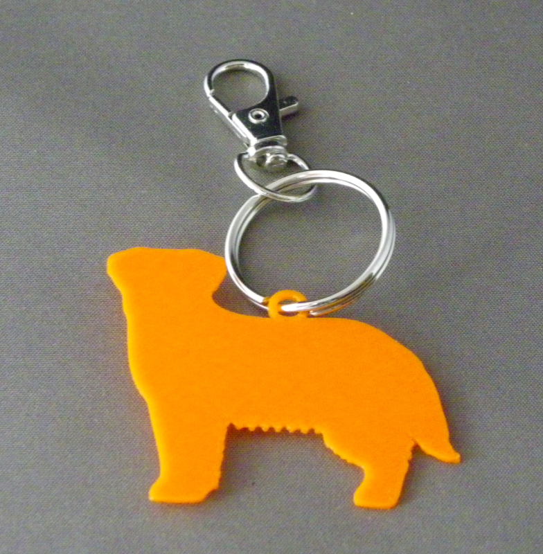 (image for) 3D Prints - Hond Sleutelhanger 23 - Zonnig Oranje (Sunny Orange)