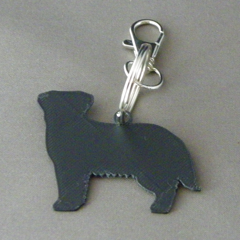 (image for) 3D Prints - Hond Sleutelhanger 23 - Zwart (Black)