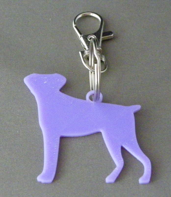 (image for) 3D Prints - Hond Sleutelhanger 25 - Paars (Purple)