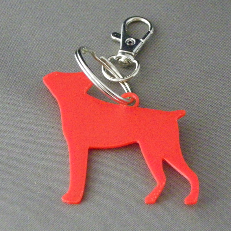 (image for) 3D Prints - Hond Sleutelhanger 25 - Rood (Red)