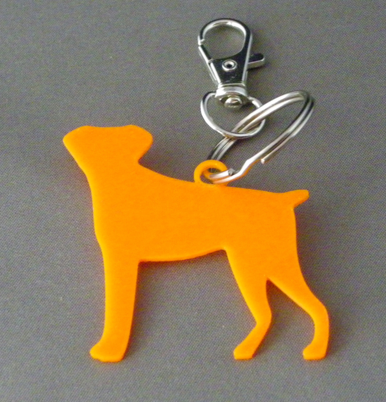 (image for) 3D Prints - Hond Sleutelhanger 25 - Zonnig Oranje (Sunny Orange)