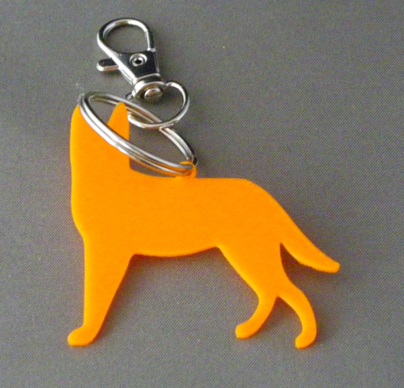 (image for) 3D Prints - Hond Sleutelhanger 29 - Zonnig Oranje (Sunny Orange)