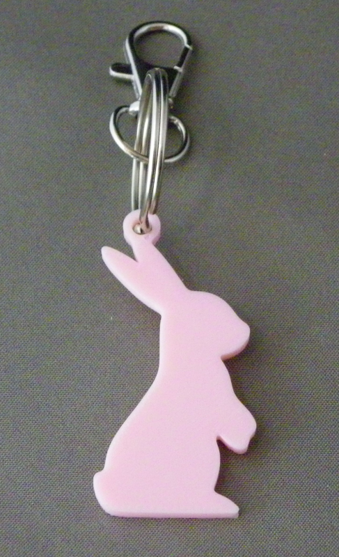 (image for) 3D Prints - Konijn Sleutelhanger 7 - Kersenroze (Sakura Pink)