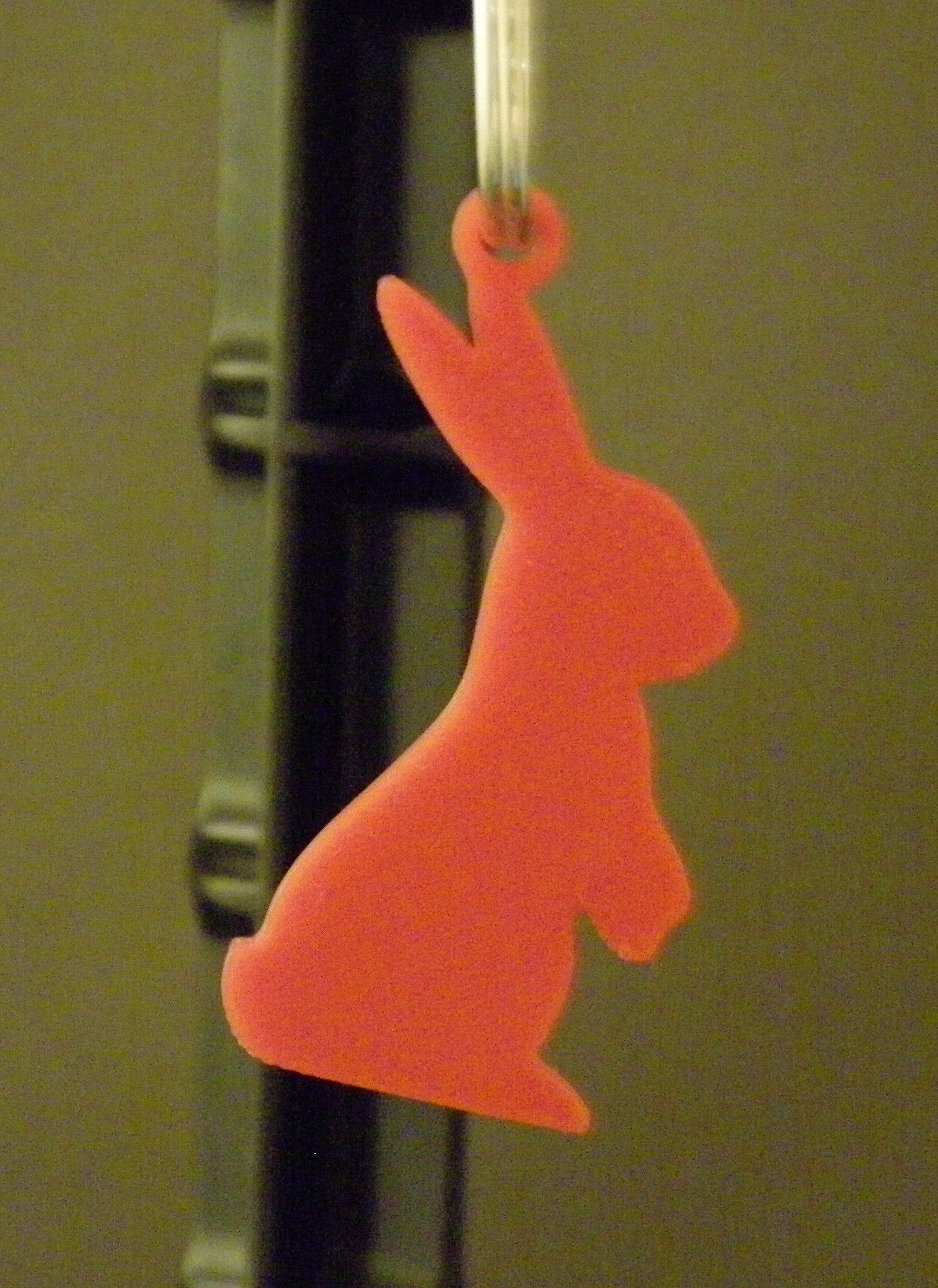(image for) 3D Prints - Konijn Sleutelhanger 7 - Rood (Red)