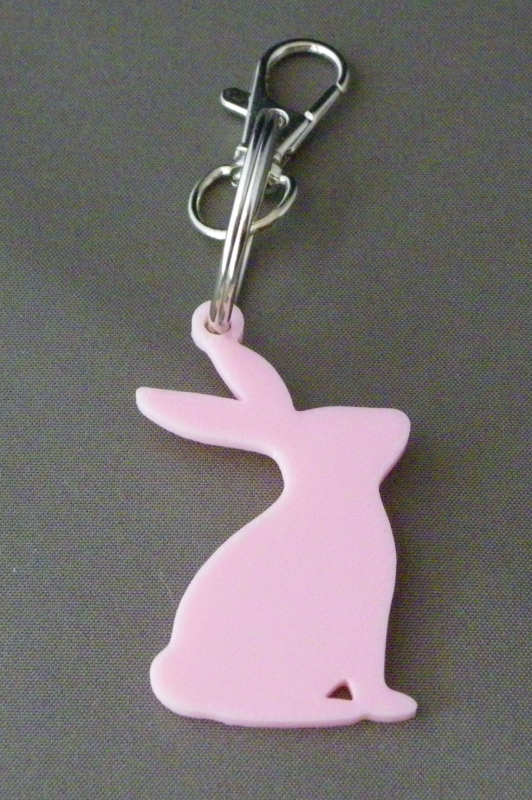(image for) 3D Prints - Konijn Sleutelhanger 8 - Kersenroze (Sakura Pink)
