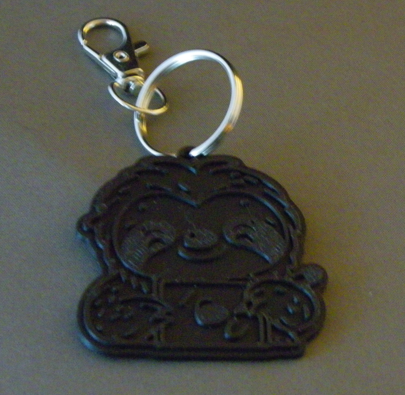 (image for) 3D Prints - Luiaard Sleutelhanger 2 - Zwart (Black)