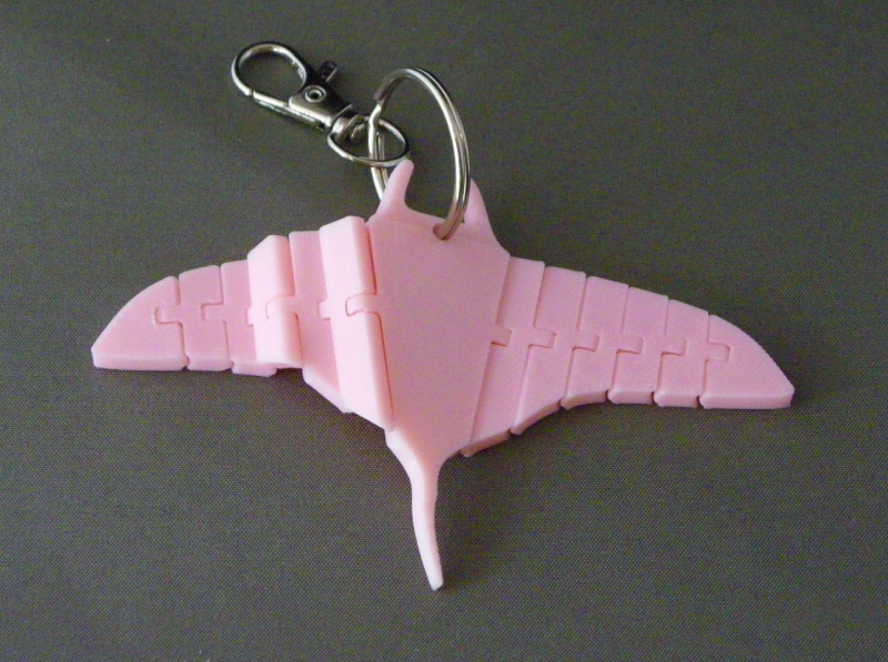 (image for) 3D Prints - Manta Sleutelhanger 1 - Kersenroze (Sakura Pink)