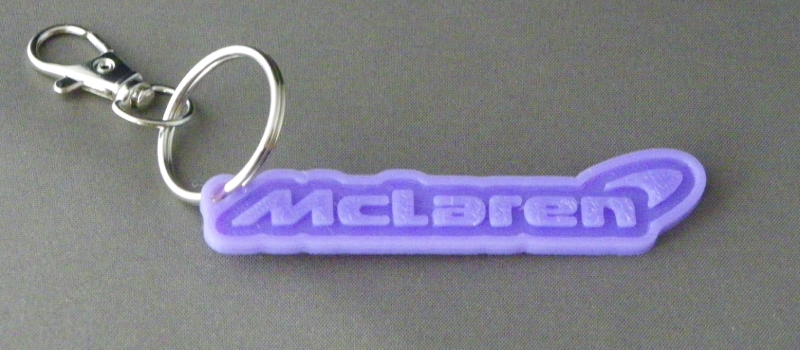 (image for) 3D Prints - Mclaren Sleutelhanger 2 - Paars (Purple)