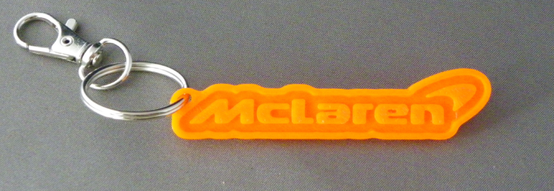 (image for) 3D Prints - Mclaren Sleutelhanger 2 - Zonnig Oranje (Sunny Orange)