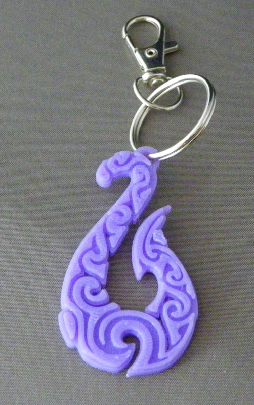 (image for) 3D Prints - Vaiana Sleutelhanger 2 - Paars (Purple)