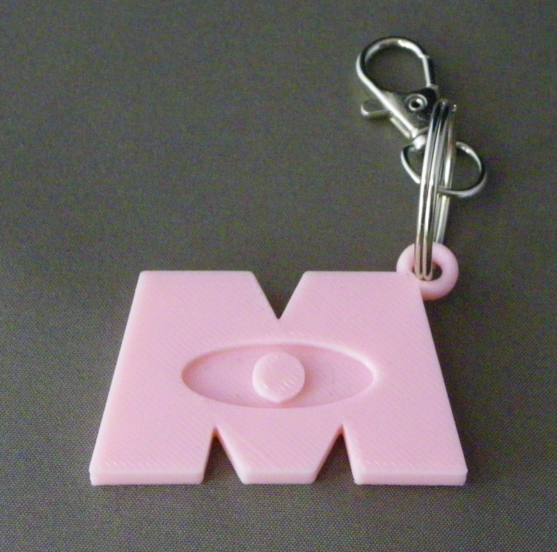 (image for) 3D Prints - Monster Inc Sleutelhanger 1 - Kersenroze (Sakura Pink)