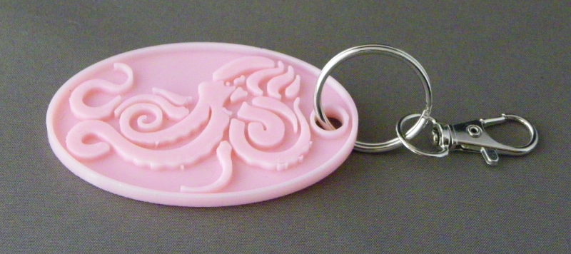 (image for) 3D Prints - Octopus Sleutelhanger 3 - Kersenroze (Sakura Pink)