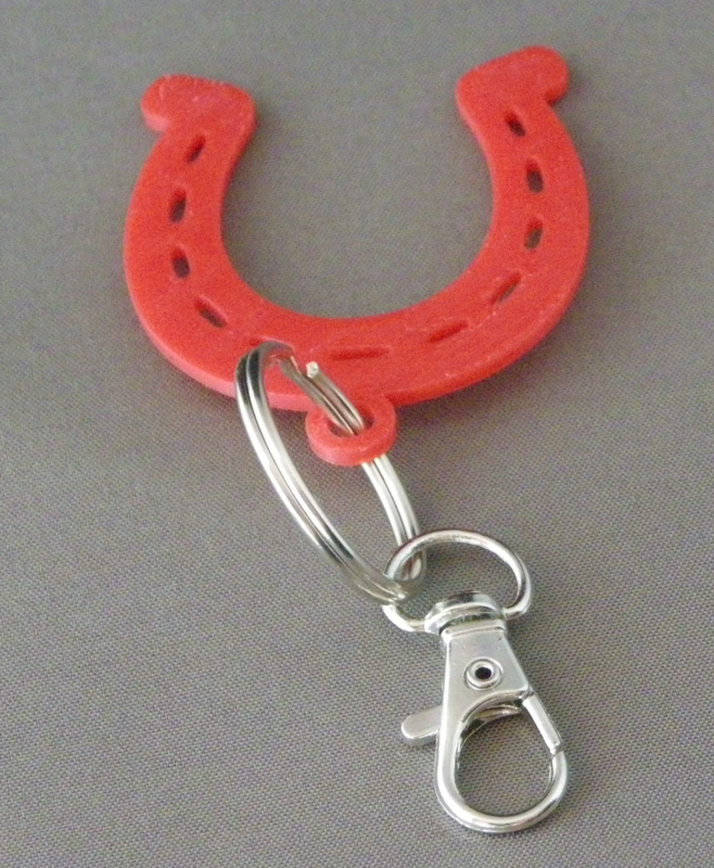 (image for) 3D Prints - Paard Sleutelhanger 2 - Rood (Red)