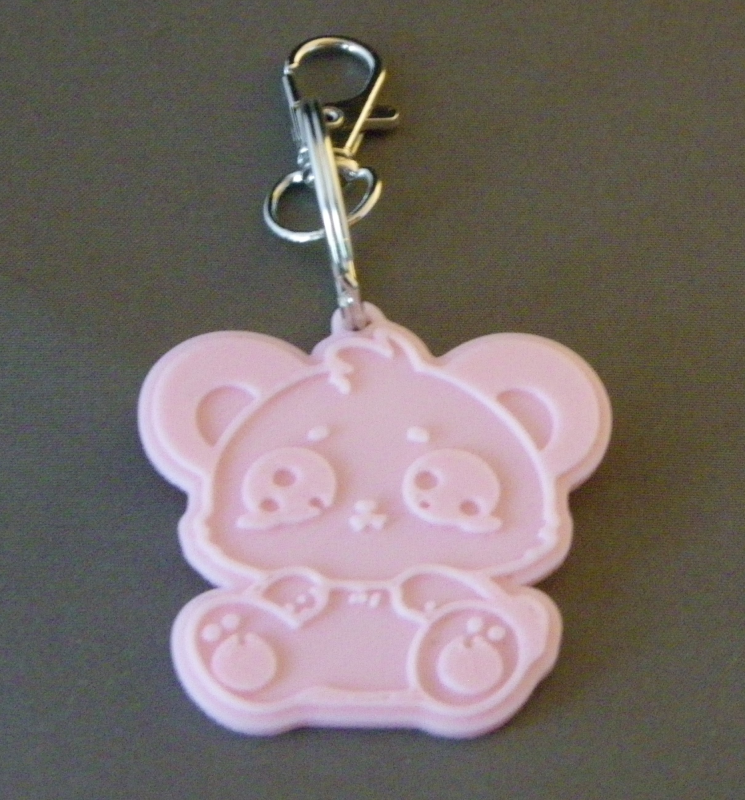 (image for) 3D Prints - Panda Sleutelhanger 1 - Kersenroze (Sakura Pink)