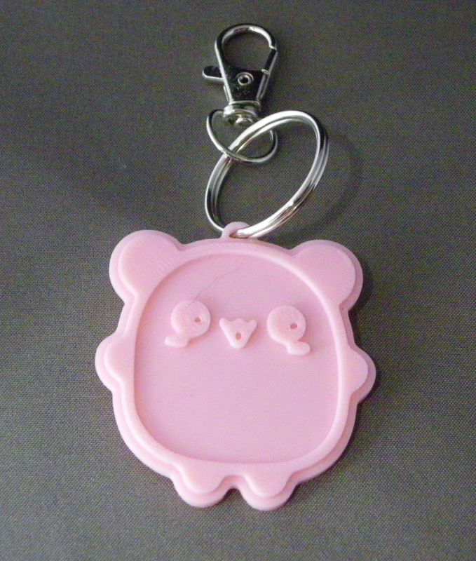 (image for) 3D Prints - Panda Sleutelhanger 2 - Kersenroze (Sakura Pink)