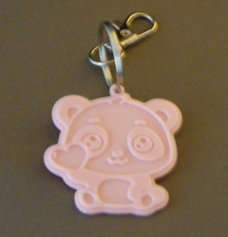 (image for) 3D Prints - Panda Sleutelhanger 3 - Kersenroze (Sakura Pink)