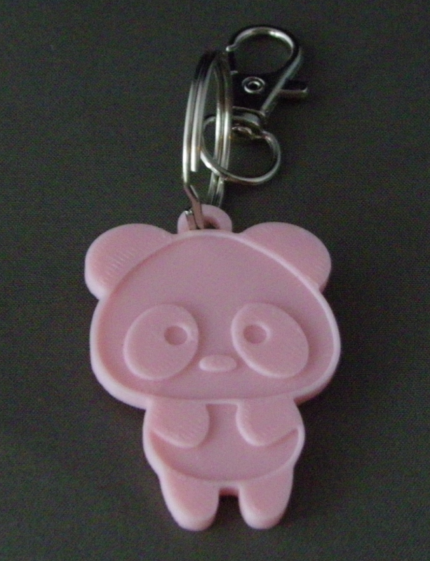 (image for) 3D Prints - Panda Sleutelhanger 4 - Kersenroze (Sakura Pink)