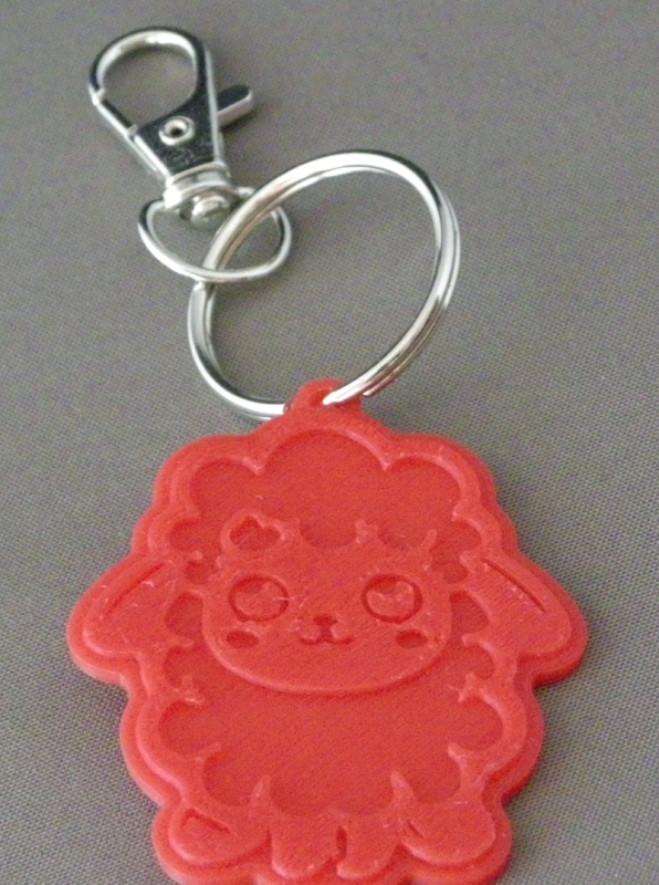 (image for) 3D Prints - Schaap Sleutelhanger 4 - Rood (Red)