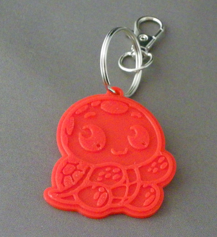 (image for) 3D Prints - Schildpad Sleutelhanger 1 - Rood (Red)