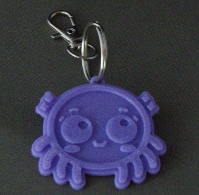 (image for) 3D Prints - Spin Sleutelhanger 1 - Paars (Purple)