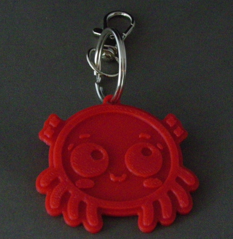 (image for) 3D Prints - Spin Sleutelhanger 1 - Rood (Red)