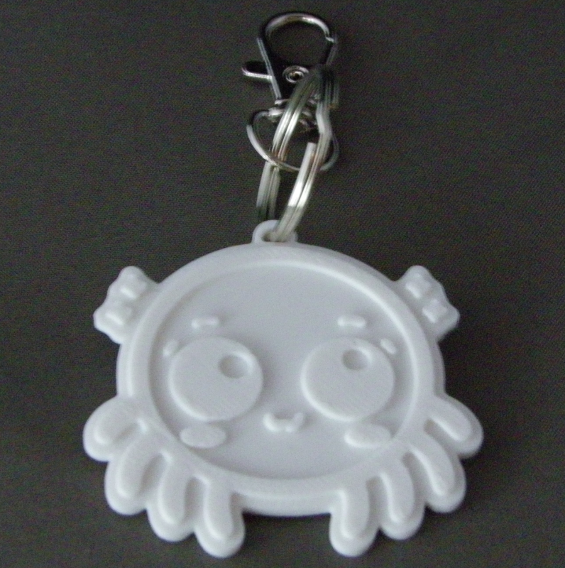 (image for) 3D Prints - Spin Sleutelhanger 1 - Wit (White)