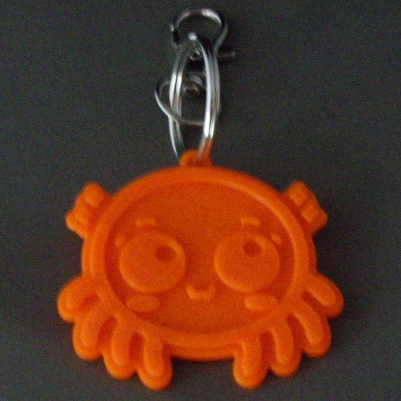 (image for) 3D Prints - Spin Sleutelhanger 1 - Zonnig Oranje (Sunny Orange)
