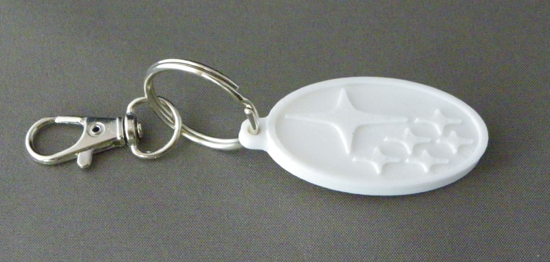 (image for) 3D Prints - Subaru Sleutelhanger 1 - Wit (White)